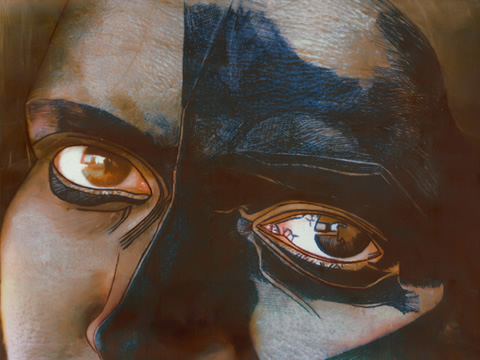  Da Série Lúcias - Desenho Sobre Fotografia