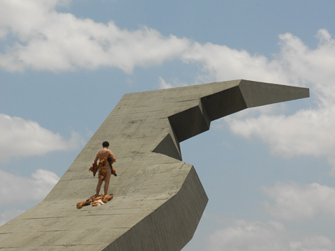 GALLUS SAPIENS PARTE 2 - Fotografia da Performance - (2008, foto Octavio Cardoso)